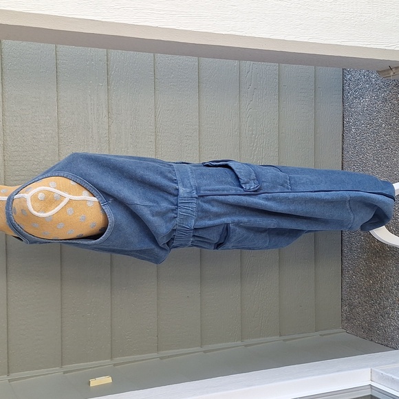 Free People FP Movement Timko XL Navy Blue Barrel Leg Athletic Sporty Jumpsuit - Picture 13 of 16